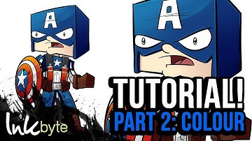 STEP-BY-STEP: Minecraft Art Tutorial - Captain America - Part 2