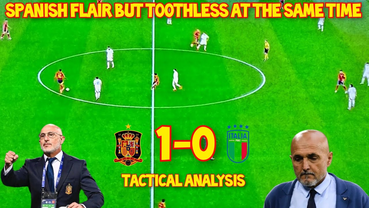 Spain 1-0 Italy || TACTICAL ANALYSIS || What I am Not Impressed By This Display From Spain ||