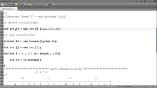 arrays in java & how to get user input  part 1