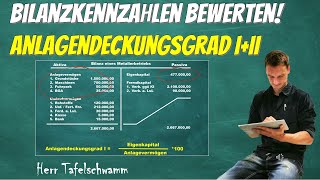 Anlagendeckungsgrad 1 + 2 berechnen und bewerten - Bilanzkennzahlen einfach erklärt für die Prüfung!