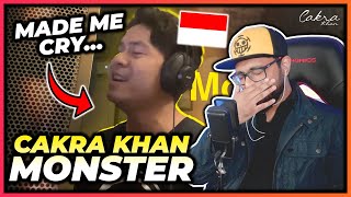 REACTING TO CAKRA KHAN - MONSTER BY JAMES BLUNT (COVER) REACTION | HE MADE ME CRY AGAIN...