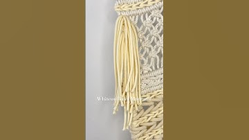 Add tassels everywhere in your project #macrameknots #macramediy #macraweave #shorts