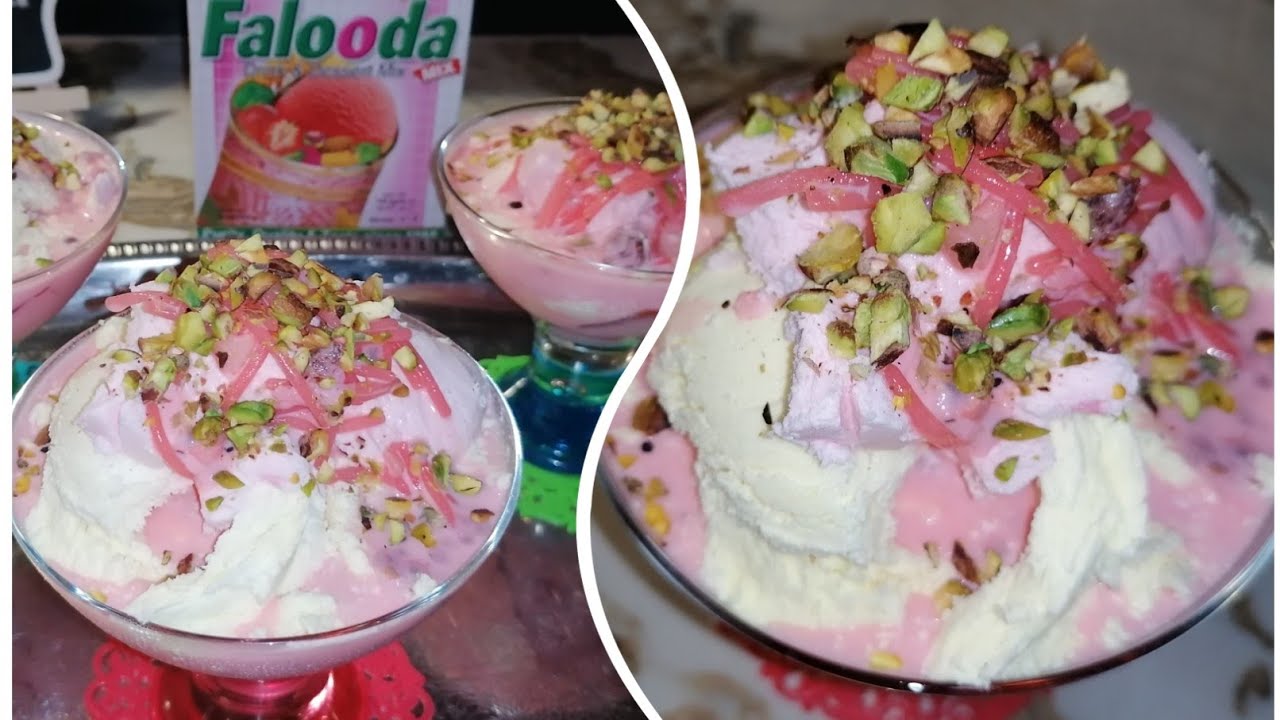 Falooda recipe|summer dessert Pakistani dessert تحلية صيفية