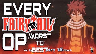 Every Fairy Tail Opening Ranked Worst To Best Youtube Every Fairy Tail Opening Ranked Worst To Best Youtube