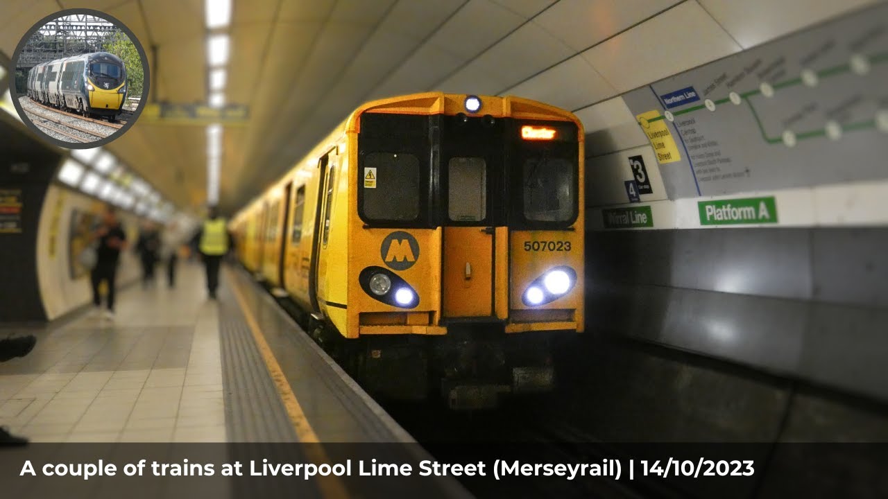 Rail Liverpool A couple of trains at Liverpool Lime Street (Merseyrail) | 14/10/2023 ...