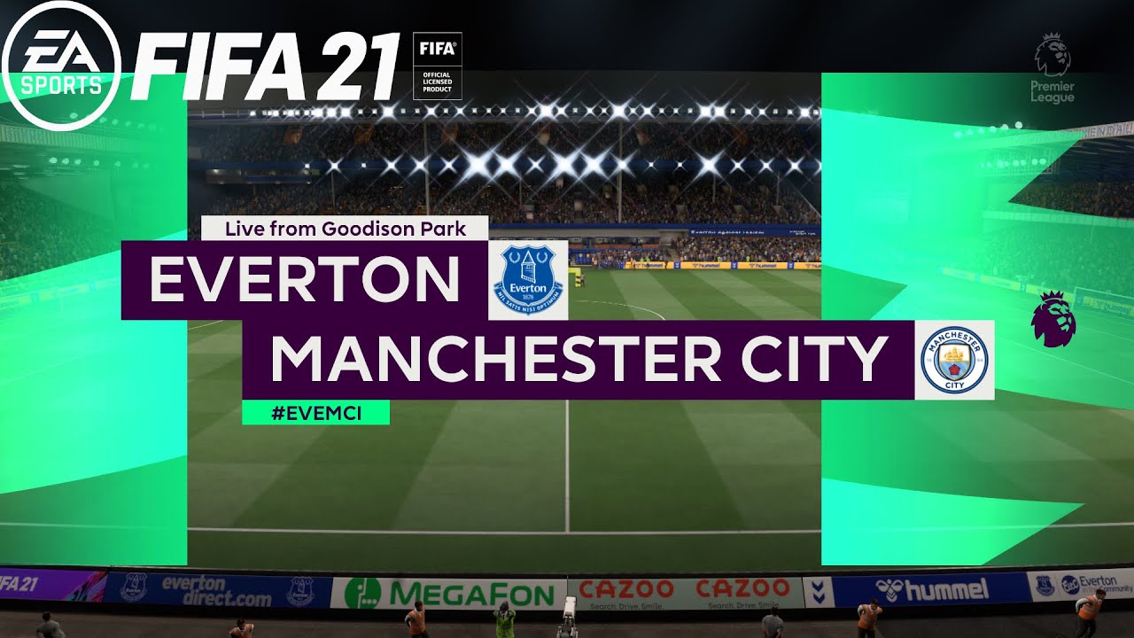 FIFA 21 | Everton Vs Manchester City | Premier League 2020/21 | 17 February 2021