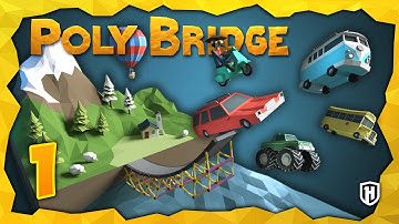 Havoc Plays! Poly Bridge #1 - Bridge Building Simulator Gameplay