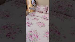 The Pink Floral set you didn't know you needed | Luxury Princess Bedding Unboxing #beddingset