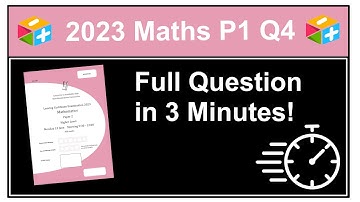 Speedy Solutions! 2023 Maths Paper 1 Question 4 (Higher Level Leaving Cert)