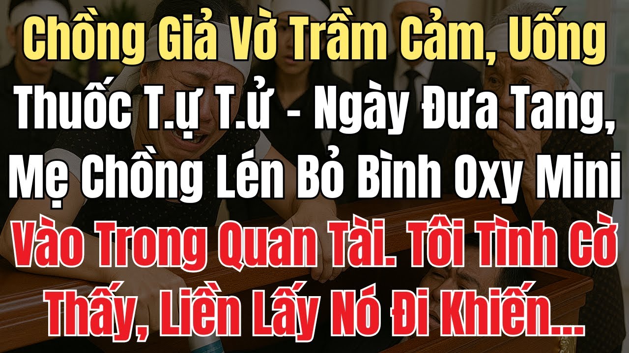 Chồng Giả Vờ Trầm Cảm, Uống Thuốc Tự T..., Mẹ Chồng Lén Bỏ Bình Oxy Mini Vào Trong Quan Tài Thì...