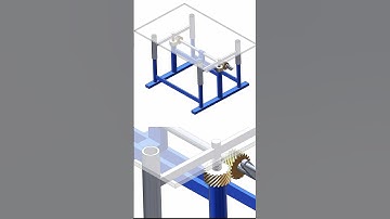 Height Adjustable Table Mechanism #mechanism #mechanical