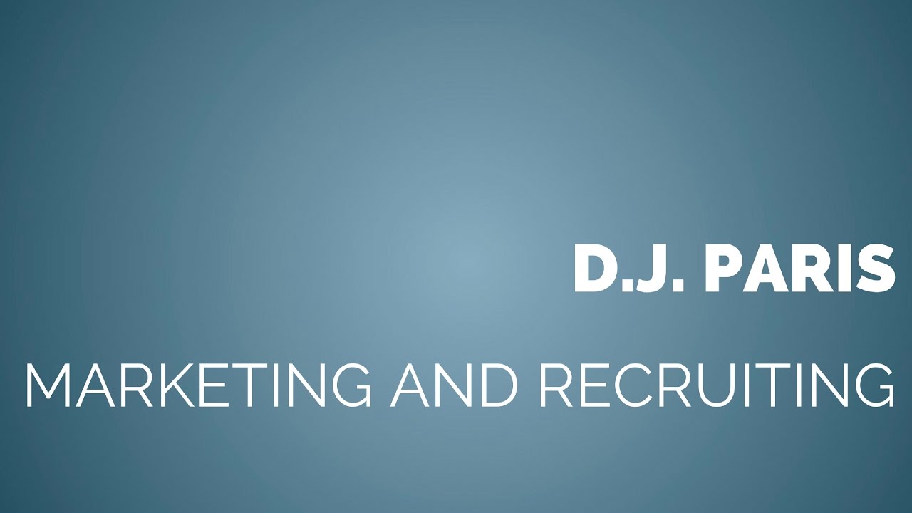 D.J. Paris - Kale Realty - Marketing and Recruiting