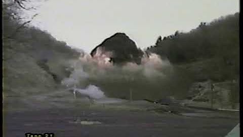 Explosives Controlled Blast Demonstration near Tamaqua