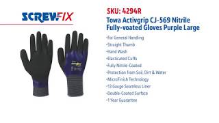 TOWA ACTIVGRIP CJ-569 NITRILE FULLY 