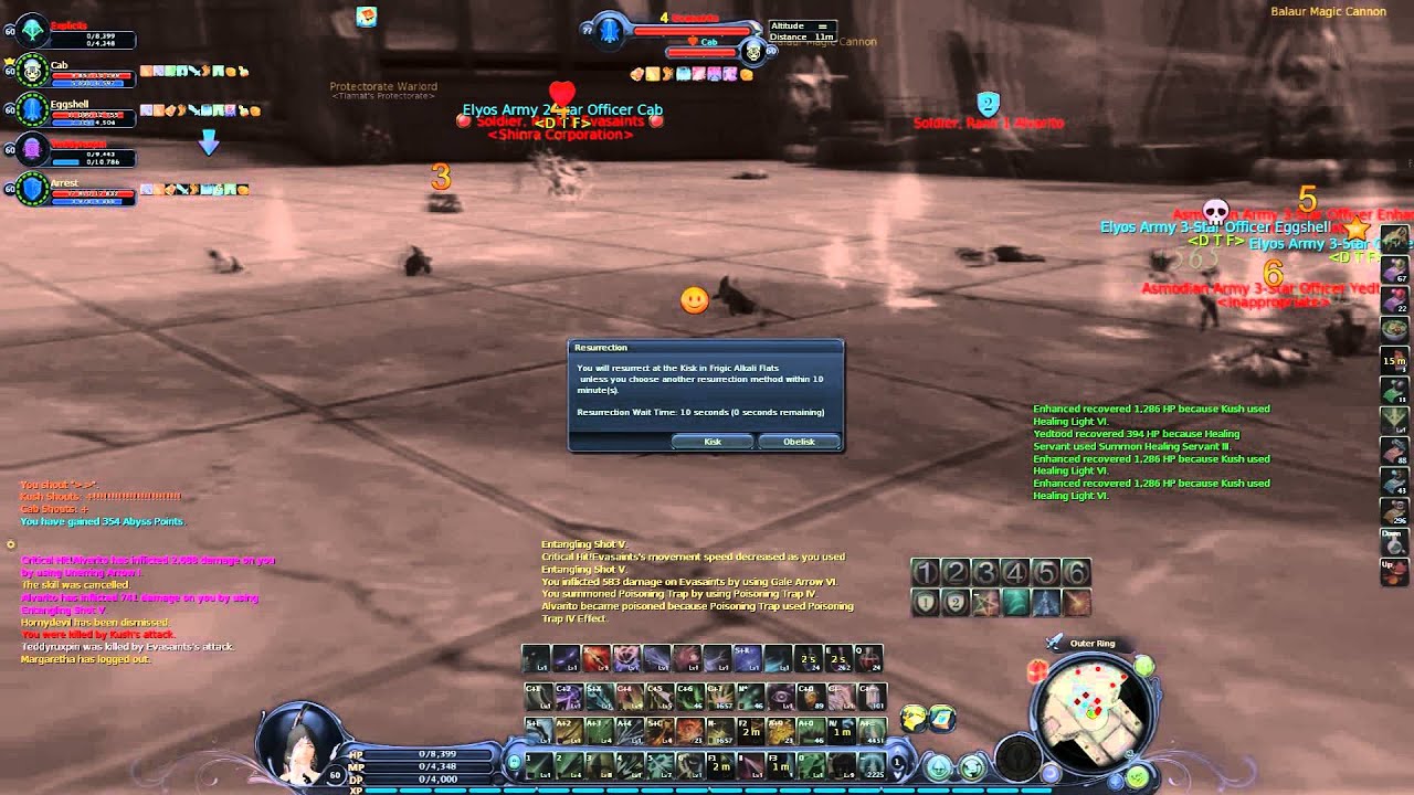 D T F vs Enhanced/Kush's Crew -- Aion Kahrun Group PvP