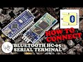 BLUETOOTH SERIAL TERMINAL - CONNECTION #ArduinoSessions