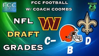 Grading the Commanders, Saints &amp; Browns Draft Classes 👀