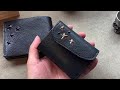 Groover Leather グルーバーレザー GMS-101H 三つ折りウォレットスタースタッズ MiniWallet イタリアンレザー ItalianLeather　ミニ財布