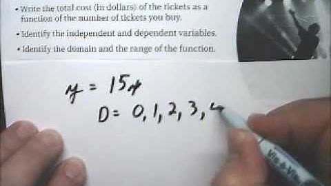 Linear Functions Story Problem 1 Function Definition - Tutor Algebra
