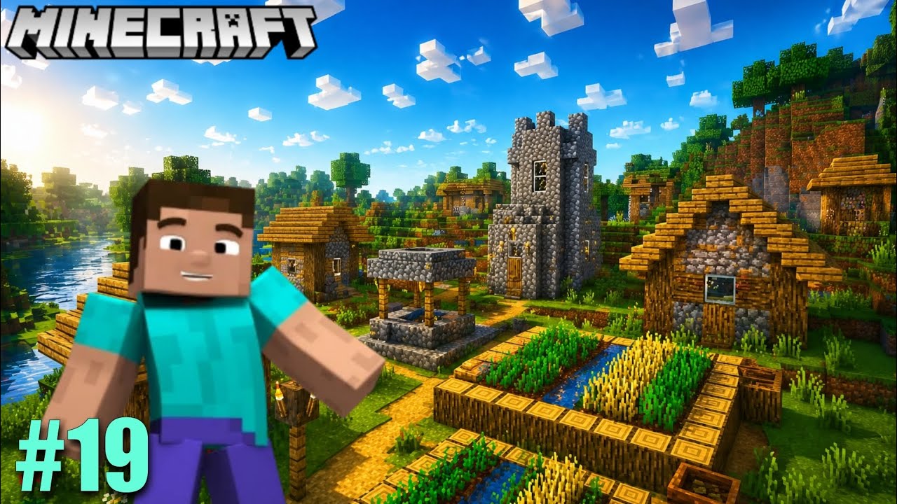 FINNALY I FOUND VILLAGE IN MINECRAFT PE SURVIVAL SERIES || #19 - YouTube