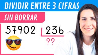DIVIDIR entre 3 CIFRAS 😎 SIN Borrar