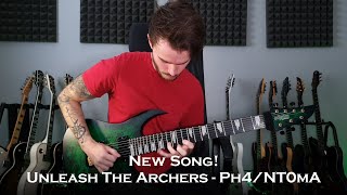 Unleash The Archers - Phantoma (New Song Guitar Cover + All Solos / One Take)