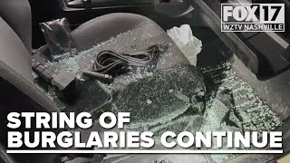 EVEN MORE car breaks-ins sweep across East Nashville, FOX 17 News talks with the victims