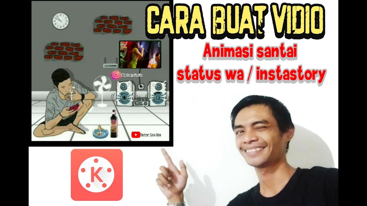 CARA BUAT VIDIO ANIMASI  SANTAI  untuk status wa 