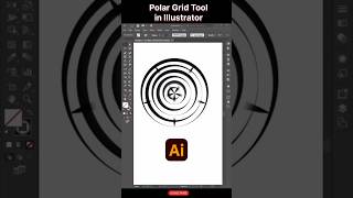 Polar Grid Tool in Illustrator😲#illustratortools#illustratorshorts#illustrator#illustratortutorial