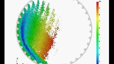 Mill Showing Surface Wear Modification   Rocky DEM 2