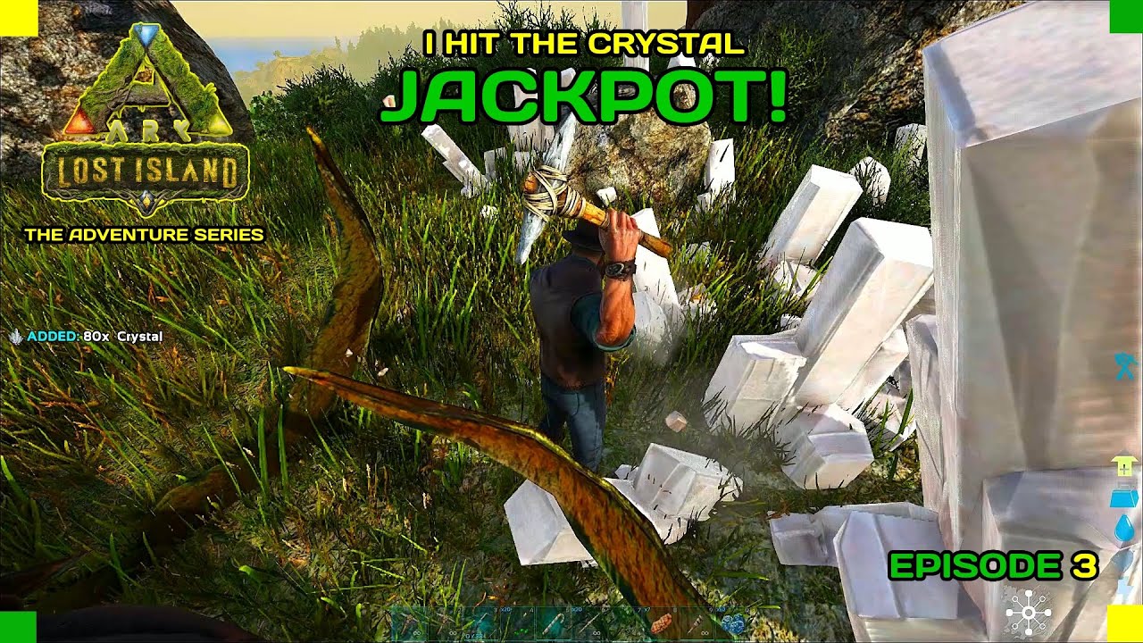 Ark Lost Island I Crystal Spawn Location EP.3 Ark Lost Island Adventure Series YouTube