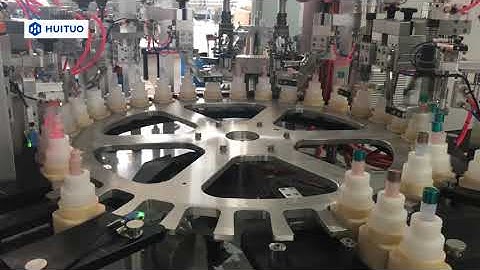 HuiTuo Automatic Screw Bottle Capping Machine Super Station 2 in 1 Filling and Capping Machine