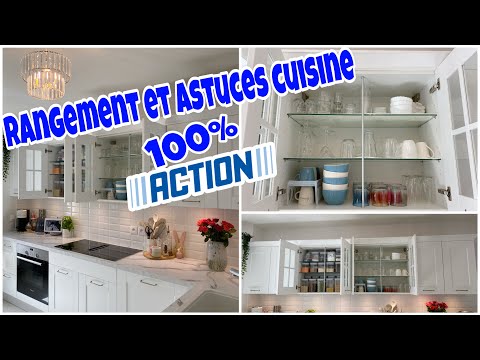 🔵 5 ASTUCES IDÉES RANGEMENT ORGANISATION 100 % ACTION 😱 DÉBARRAS ❌  #cleaning #astuces #action 