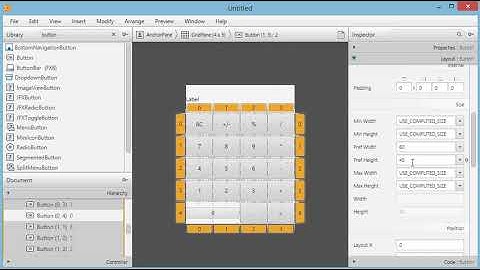 Calculator Design in javafx