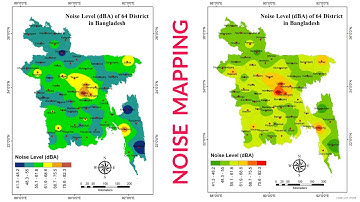 Noise Level Mapping in ArcGIS (Data has given for Practice)