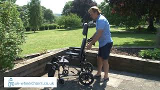 Karma MVP-502 Reclining Transit Wheelchair demonstration
