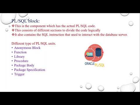 #Lec36:What is PL/SQL Architecture& PL/SQL Developer?Type of PL/SQL units  in DBMS |Hostbox cse