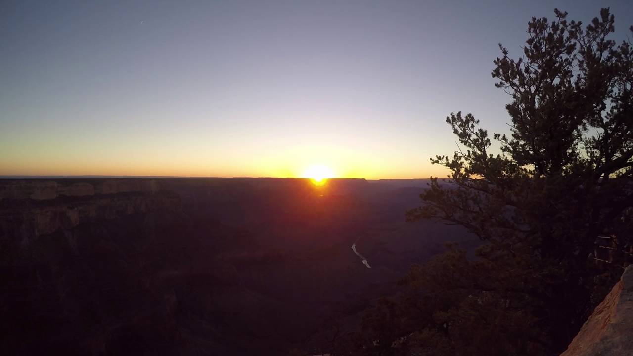 Coucher De Soleil Au Grand Canyon Juillet 2016