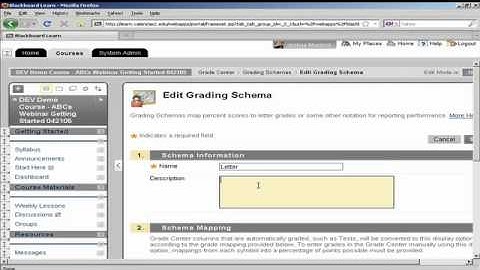 The Blackboard Grade Center 101