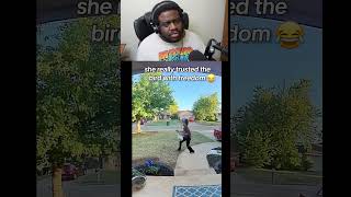 she really thought the bird would stay 😭 #shorts #comedy
