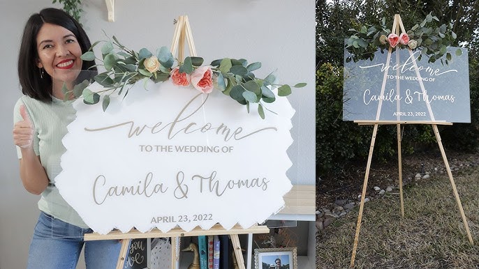 Cricut: How to Make a Wedding Easel Welcome Sign | Hobbycraft UK