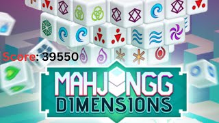 Mahjongg Dimensions | Score: 39550 screenshot 5
