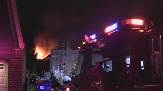 Emergency crews battle building fire in Evanston