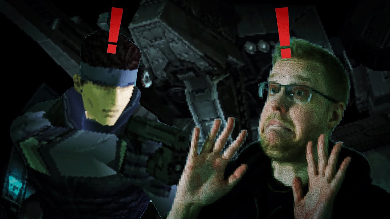 A non-stealthy man plays a stealth game