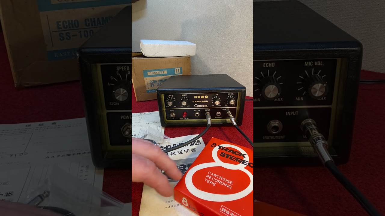 KASTAM ECHO CHAMBER Concert SS-100 ジャンク Kastam Concert Echo Chamber SS-100 1970s w/Tape cartridge | Reverb