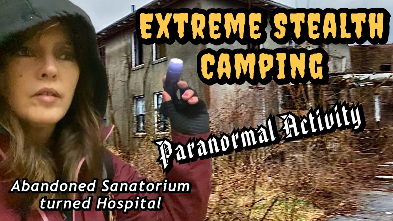 Extreme Stealth Camping in an Abandoned Hospital during a Noreaster | Did I Capture Paranormal?