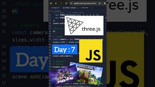 Day 7/100 of my coding challenge. 100 days coding challenge. #gamedevelopment #threejs #js