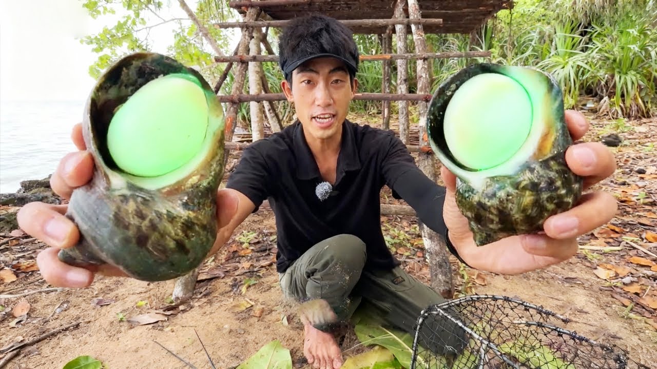澳洲北部群島生存挑戰（2）！夜潛收穫夜光螺和巨型龍蝦，利用他們做海鮮火鍋飽餐一頓【探索兄弟】