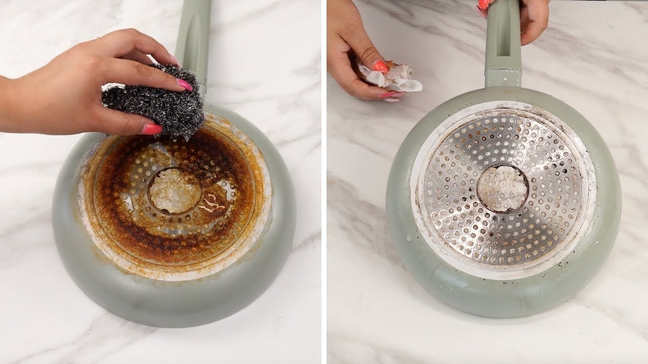 Save your burnt pan with this simple cleaning trick