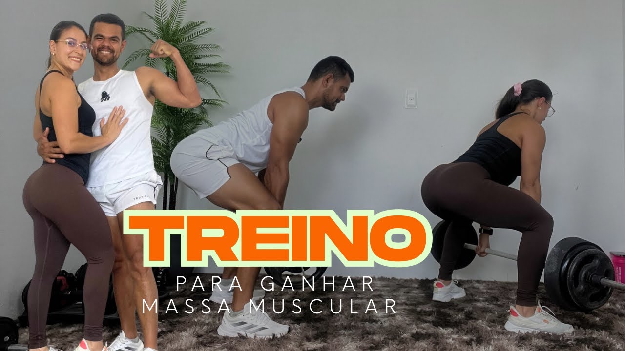 TREINO PARA GANHAR MASSA MUSCULAR NA COXA E BUMBUM 